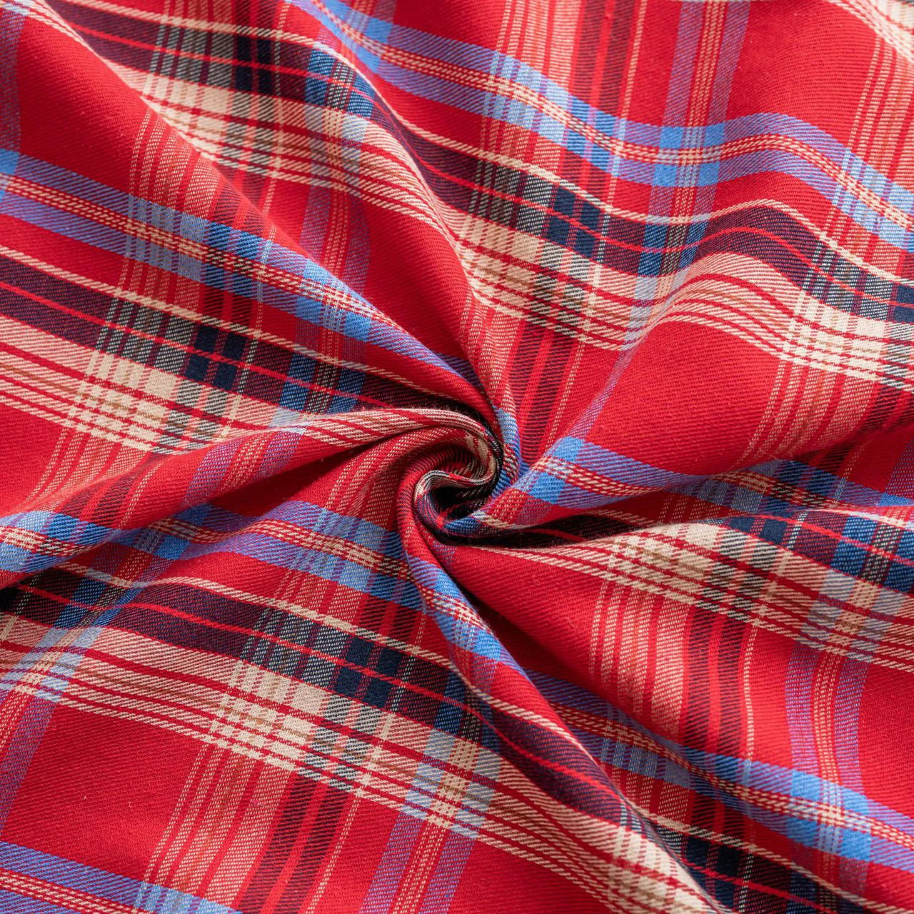 Medium Thick Scottish Checks Polyester Cotton Fabric for Sewing Ladies Skirt School Uniform Skirt Fabric Christmas Decorations