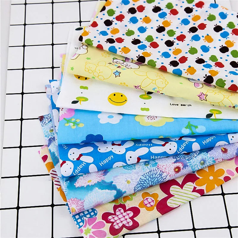 Colourful Cotton Fabric Pre-Cut Bundle