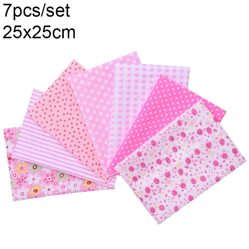 Assorted Floral Printed Cotton Fabric Squares