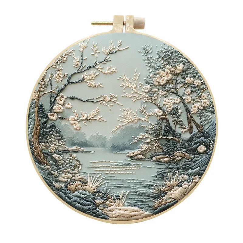 Nature Scenery Embroidery Kit for Beginners