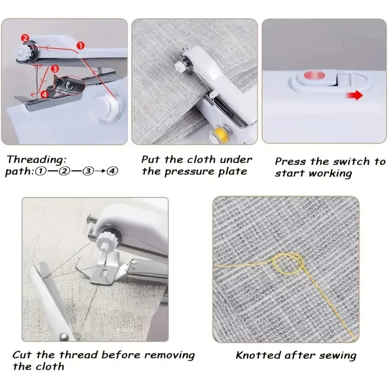 Small Portable Battery-Powered Sewing Machine