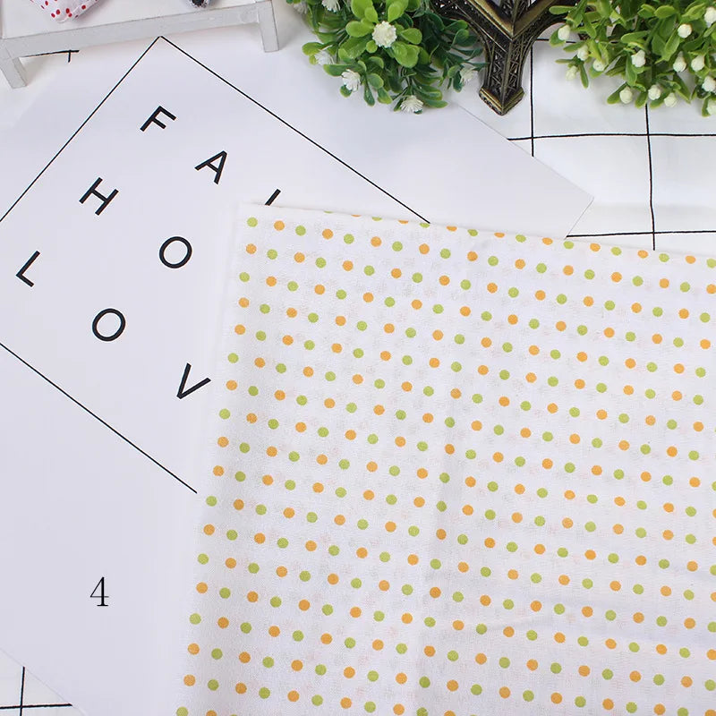 Printed Cotton Fabric for Sewing, Quilting Fabrics for Patchwork, Needlework, DIY Handmade Accessories, 25x25cm