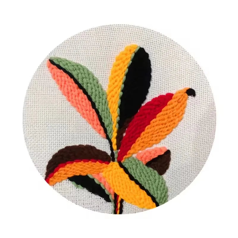 DIY Punch Needle Embroidery Kit – Floral Pattern