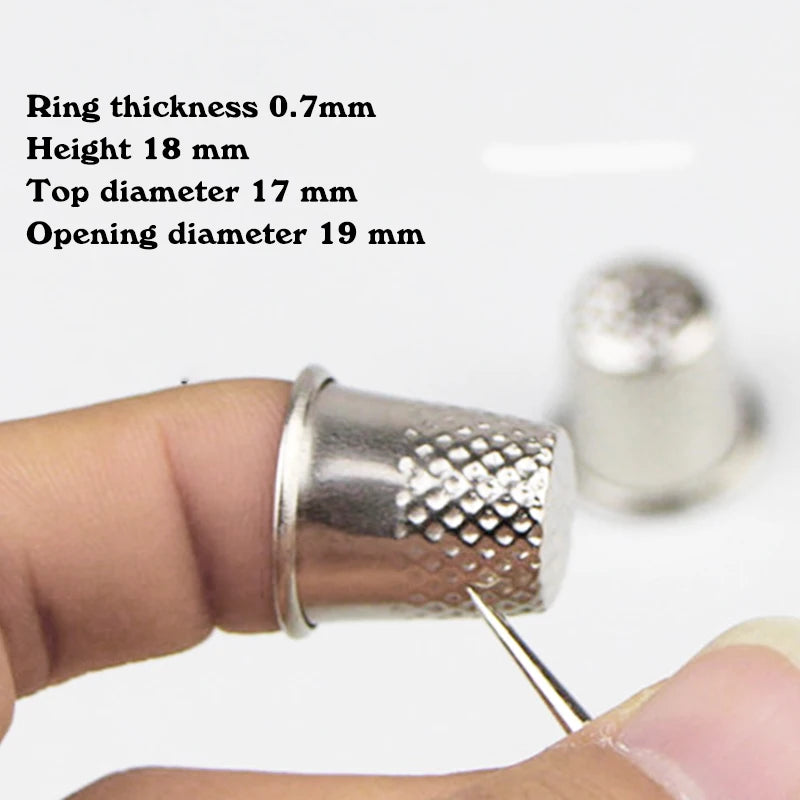 3 Pcs Metal Thimbles – Tailor Sewing Finger Protectors