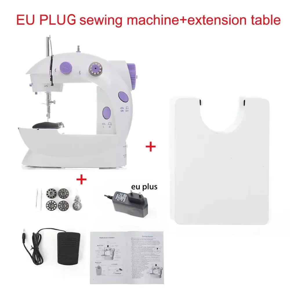Household Mini Sewing Machine with Light & Accessories