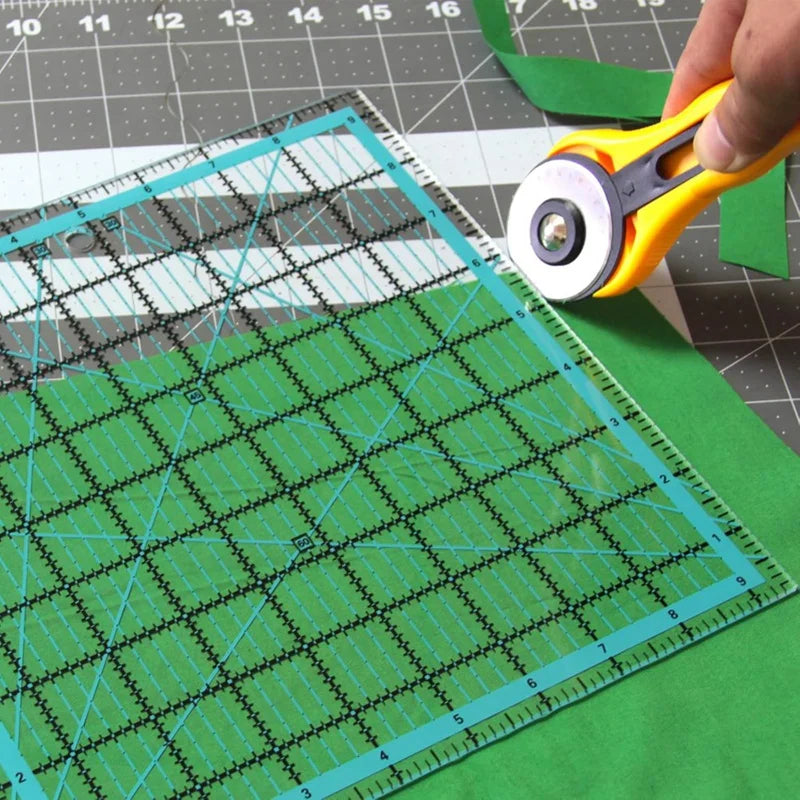 AA81-4Pcs Quilting Rulers,Quilting Rulers And Templates,Square Quilting Rulers Fabric Cutting Ruler For Quilting And Sewing