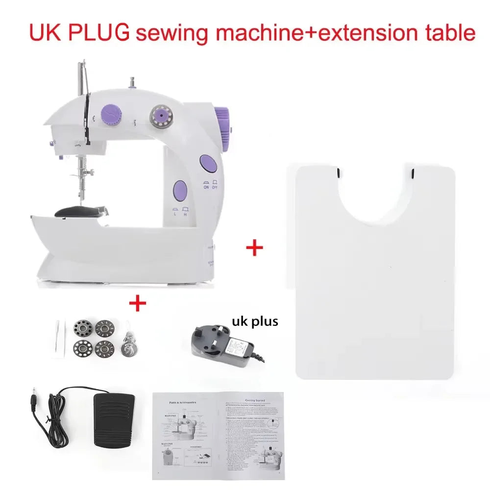 Household Mini Sewing Machine with Light & Accessories