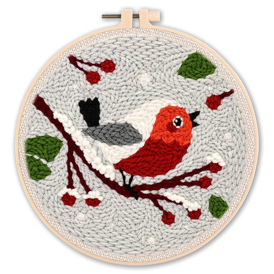 DIY Punch Needle Embroidery Starter Kit – Animal Pattern