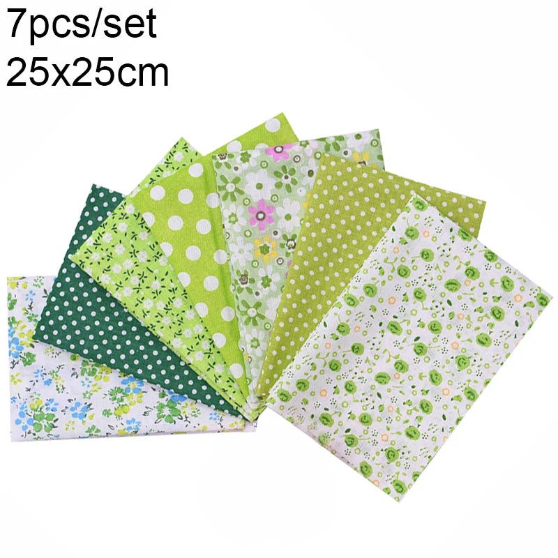 Assorted Floral Printed Cotton Fabric Squares