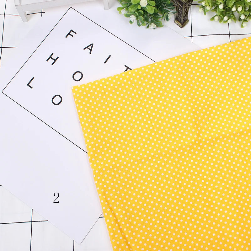 Printed Cotton Fabric for Sewing, Quilting Fabrics for Patchwork, Needlework, DIY Handmade Accessories, 25x25cm