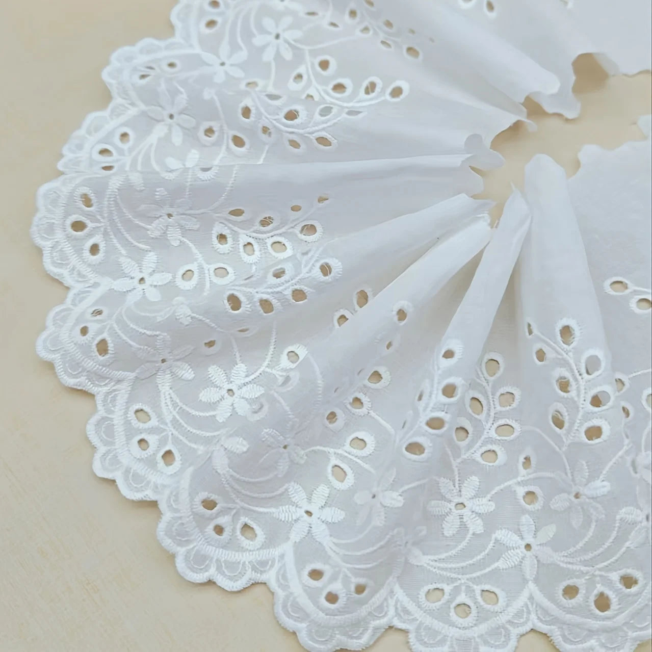 1 yard cotton cut-out embroidery lace garment accessories home textiles home decoration tablecloth lace fabric
