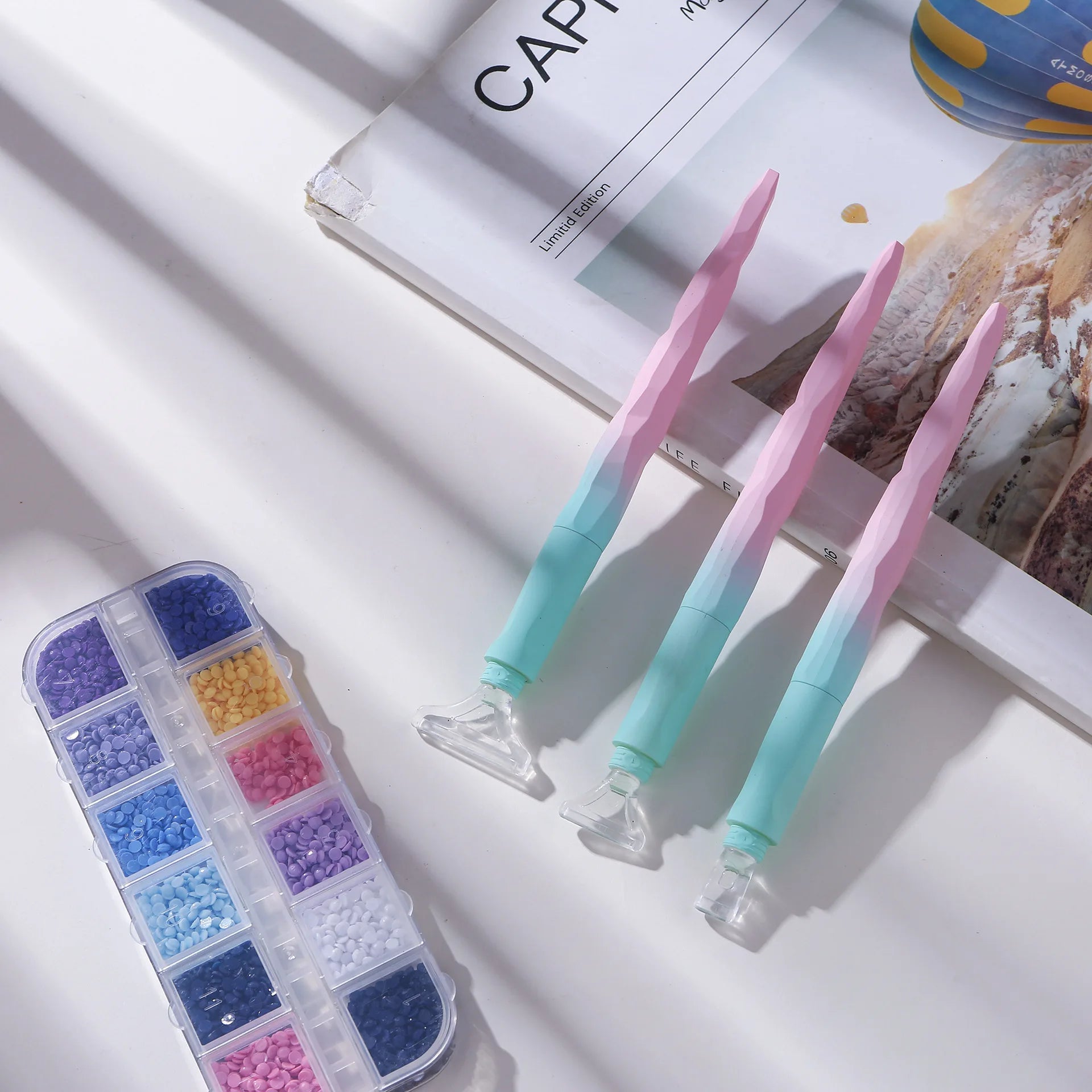 5D Matte Diamond Painting Pen Tool Point Drill Pens Roller Glue Clay Kits DIY Wheel Easy 5D Diamond Painting Cross Stitch Set