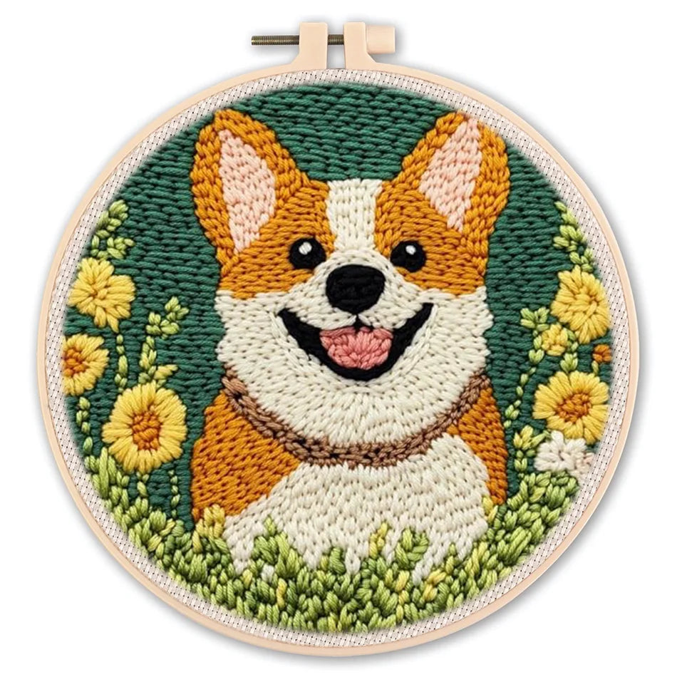 DIY Punch Needle Embroidery Starter Kit – Animal Pattern