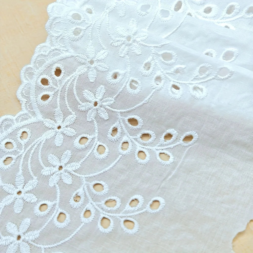 1 yard cotton cut-out embroidery lace garment accessories home textiles home decoration tablecloth lace fabric