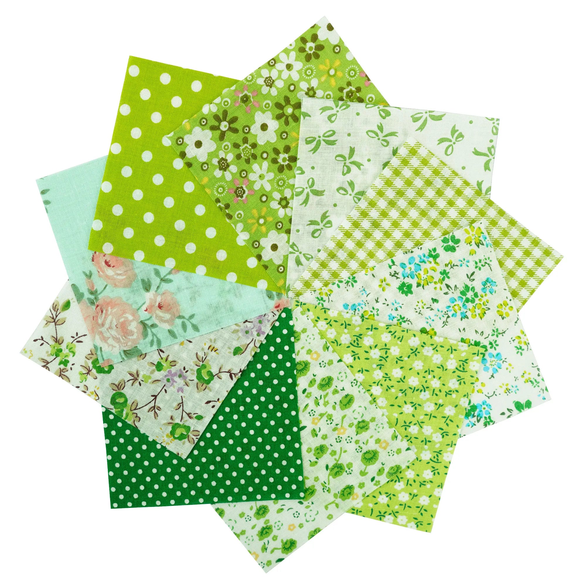 Assorted Cotton Fabric Squares – 100 Pieces