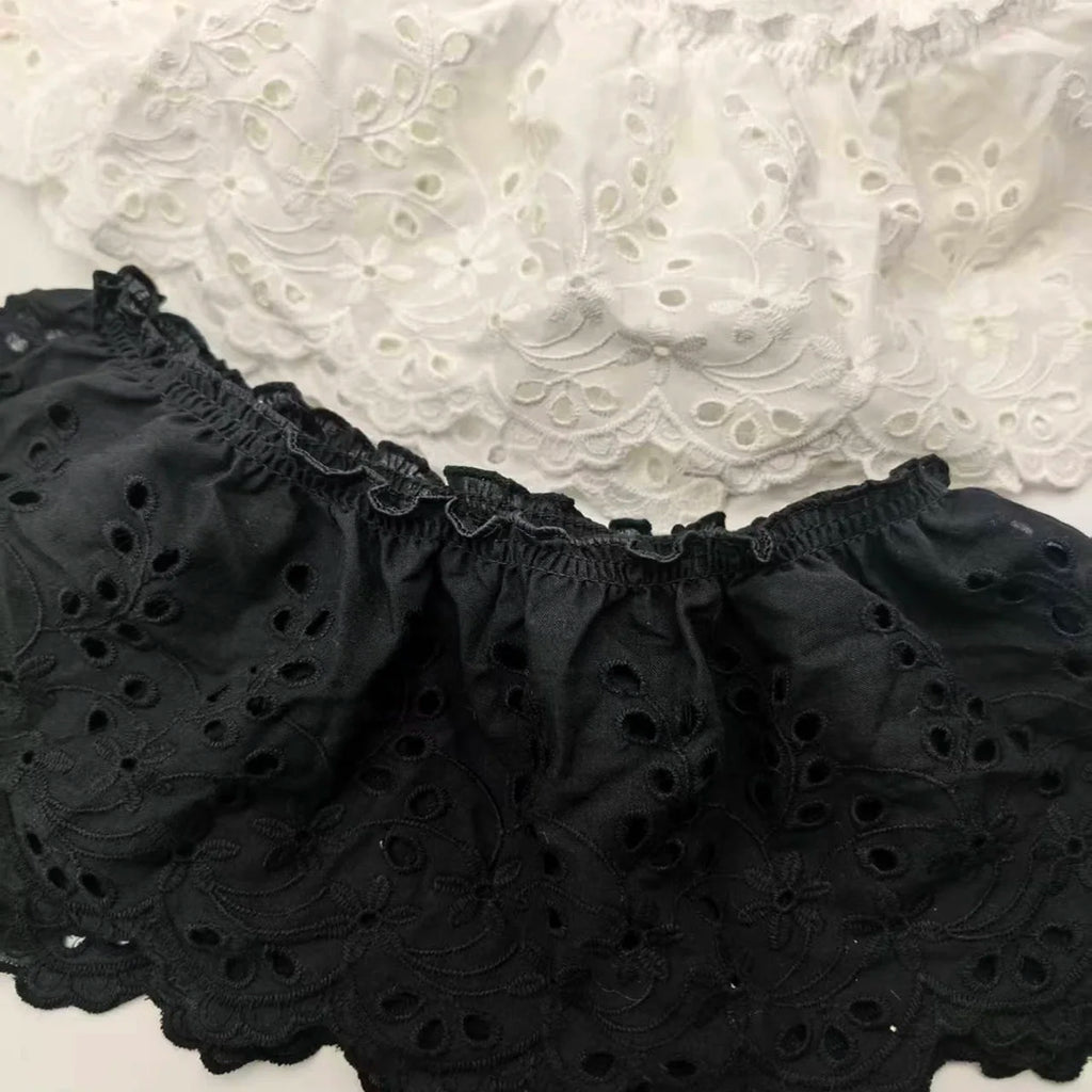 1 yard cotton cut-out embroidery lace garment accessories home textiles home decoration tablecloth lace fabric