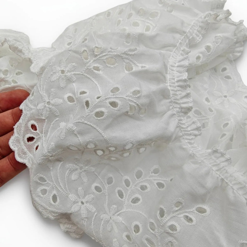 1 yard cotton cut-out embroidery lace garment accessories home textiles home decoration tablecloth lace fabric