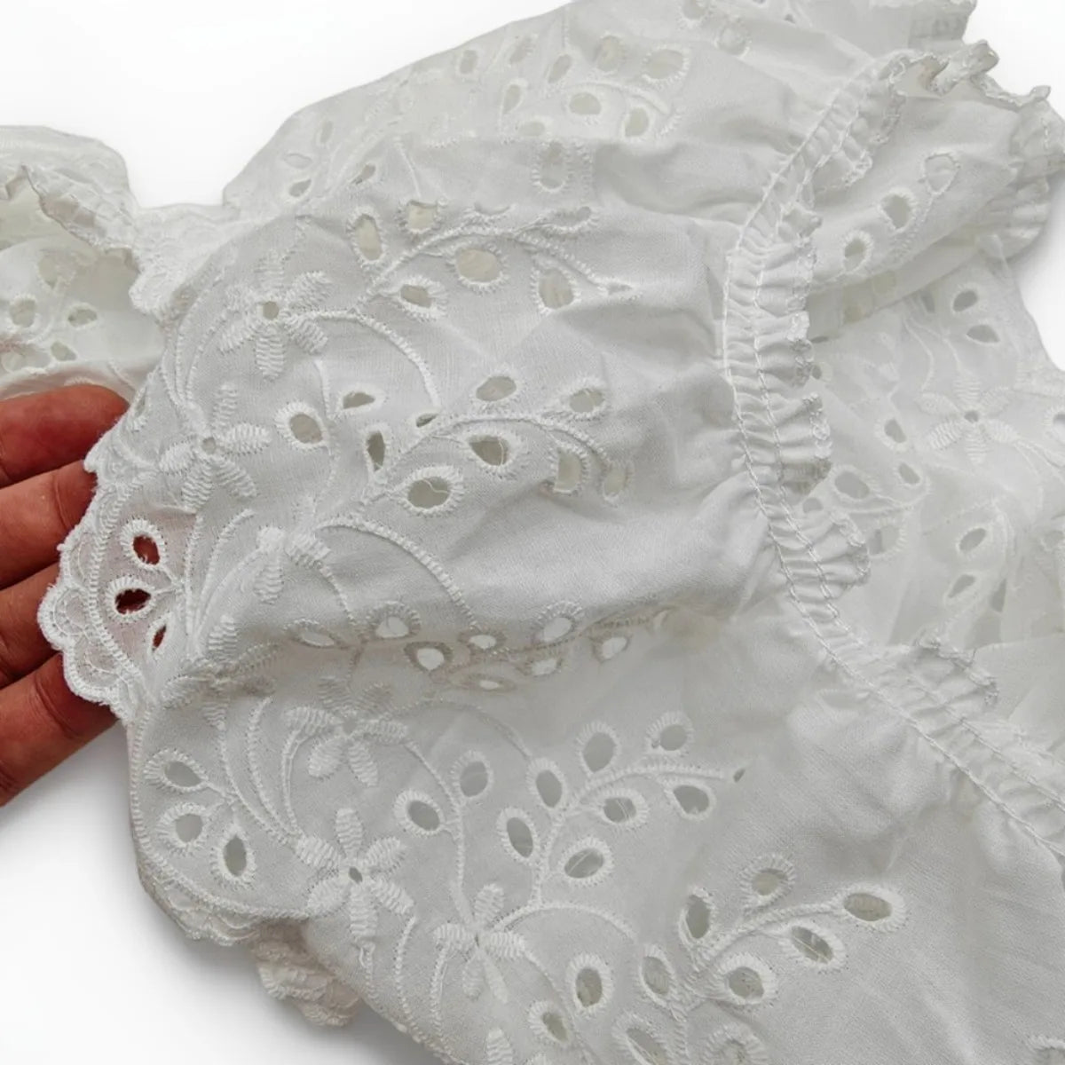 1 yard cotton cut-out embroidery lace garment accessories home textiles home decoration tablecloth lace fabric