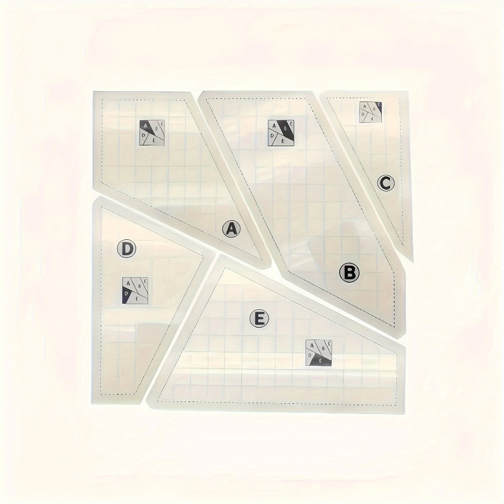 3/4/5pcs Quilting Rulers And Templates, Creative Quilting Cutting Template Quilt Templates Acrylic For Cutting Patterns, Quilt R