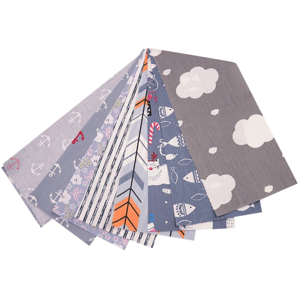 Colorful Jelly Roll Cotton Fabric Strips – 9pcs Set