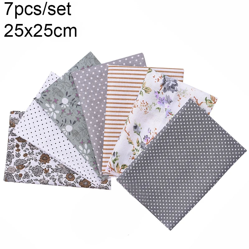 Assorted Floral Printed Cotton Fabric Squares