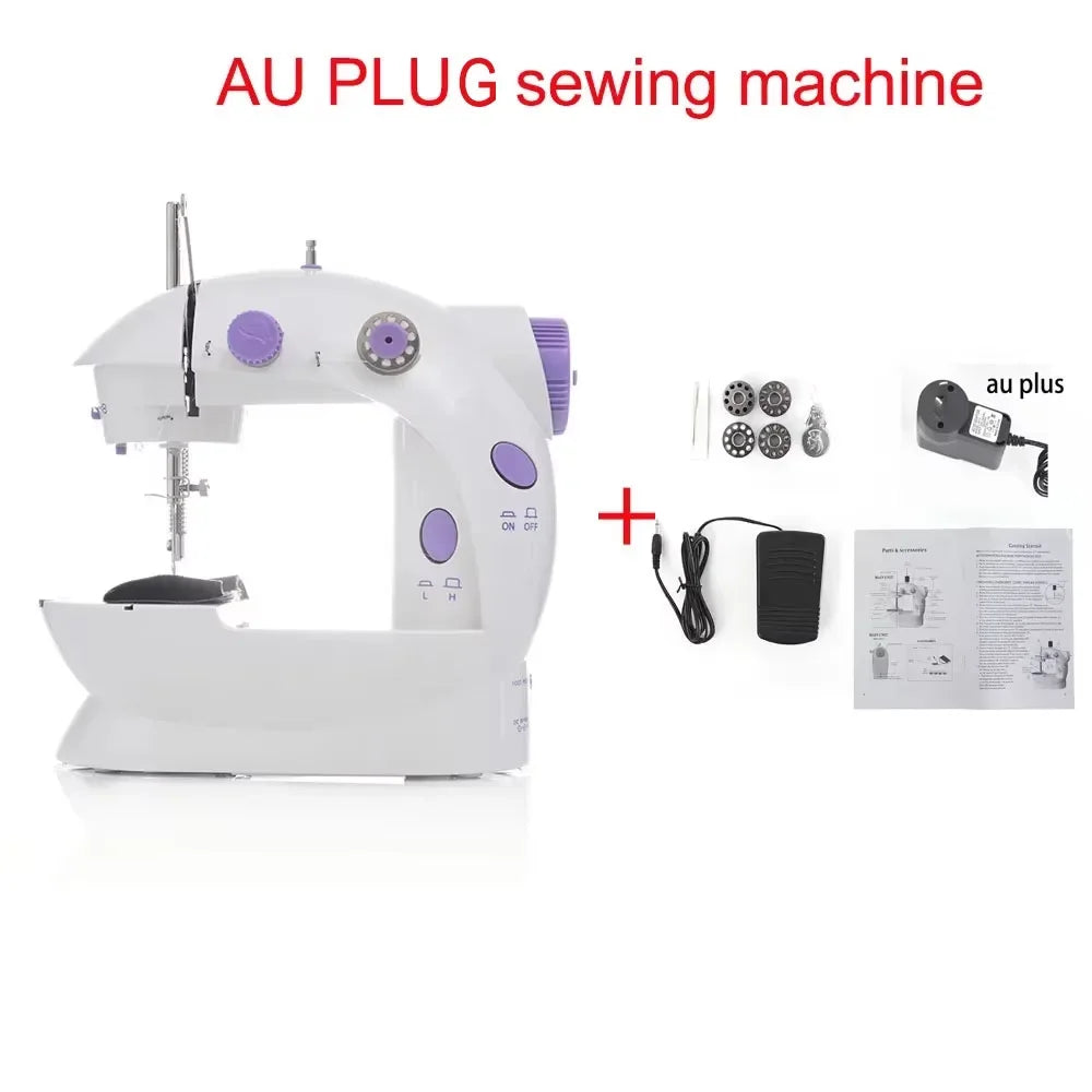 Household Mini Sewing Machine with Light & Accessories
