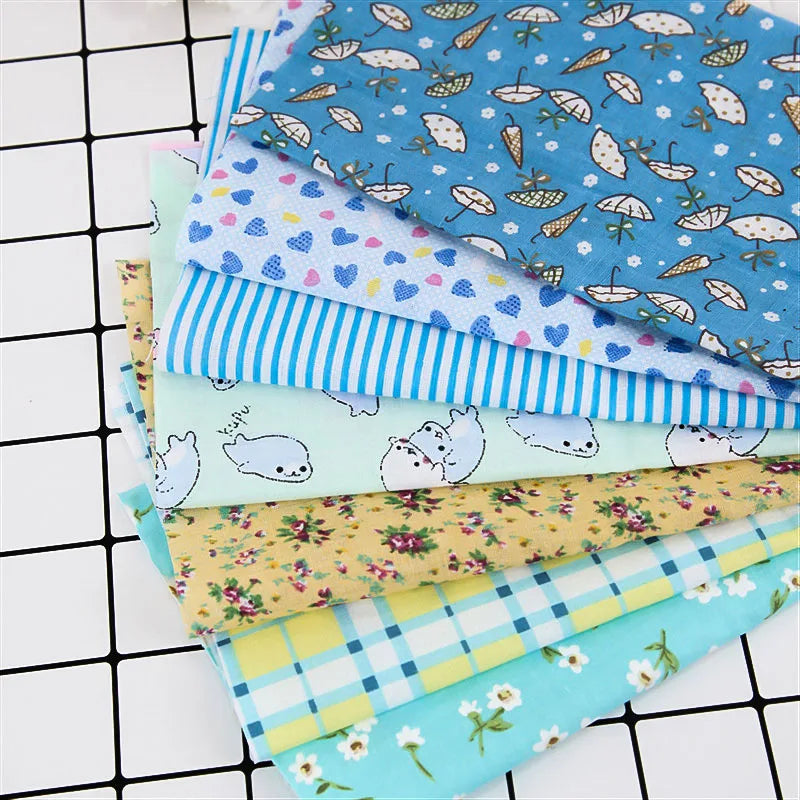 Colourful Cotton Fabric Pre-Cut Bundle