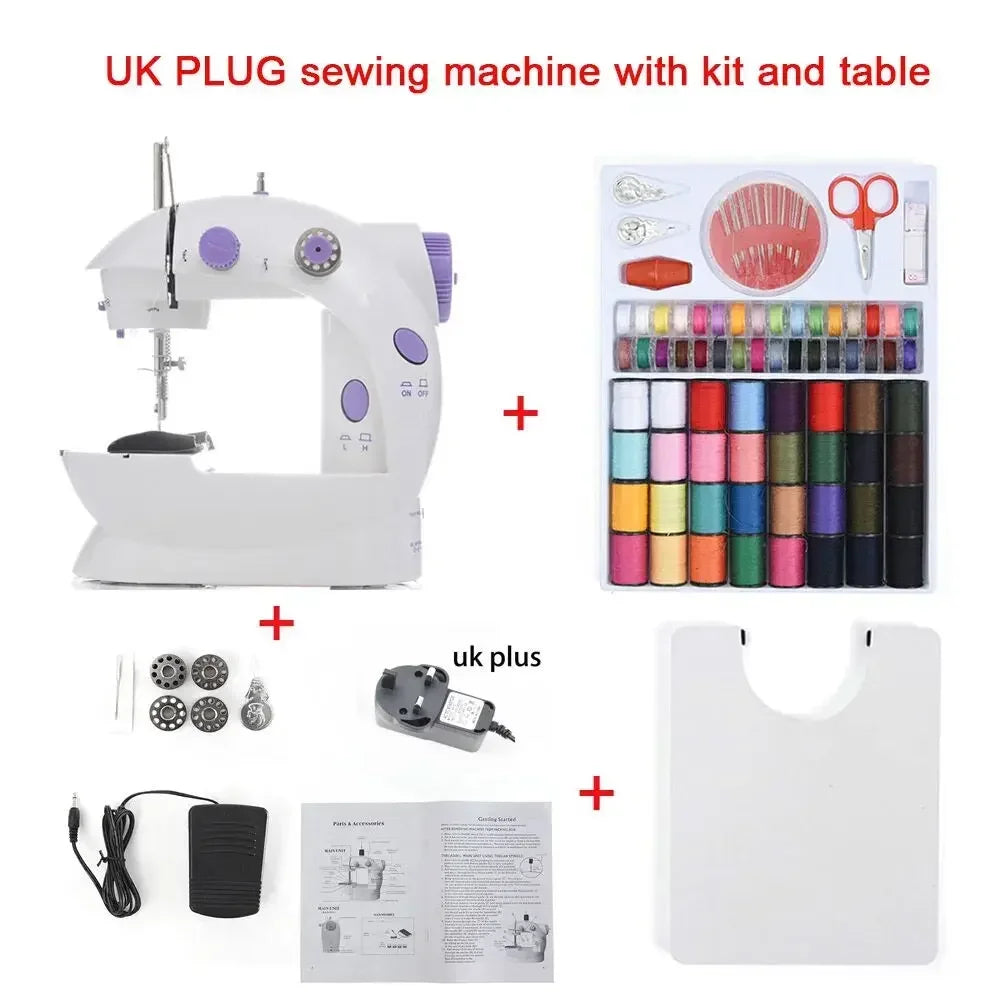 Household Mini Sewing Machine with Light & Accessories