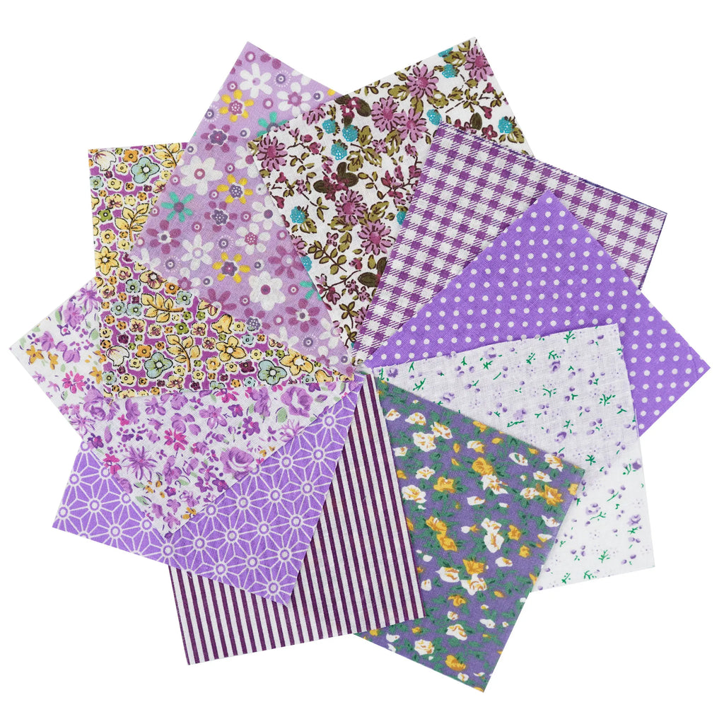 Assorted Cotton Fabric Squares – 100 Pieces