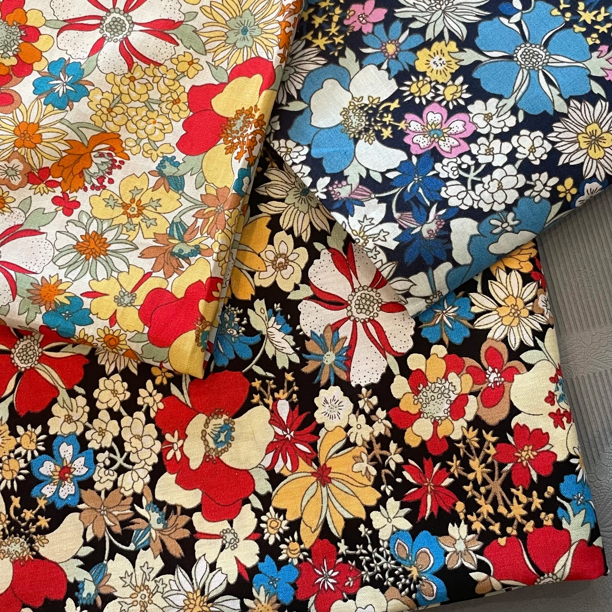 Alice Floral Cotton Poplin Fabric