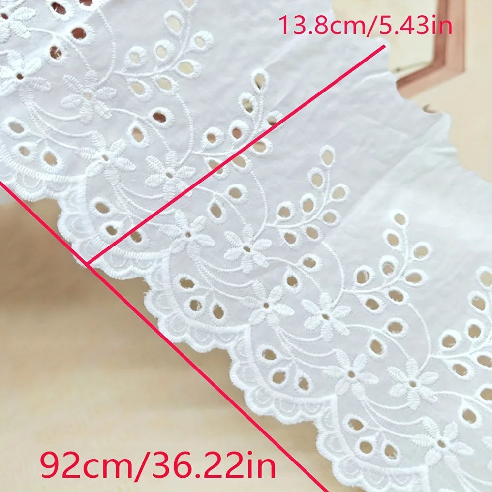 1 yard cotton cut-out embroidery lace garment accessories home textiles home decoration tablecloth lace fabric