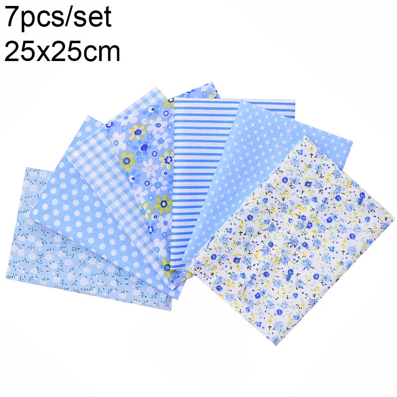 Assorted Floral Printed Cotton Fabric Squares