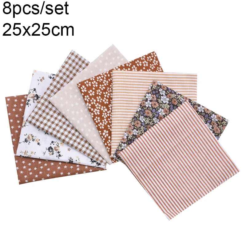 Assorted Floral Printed Cotton Fabric Squares