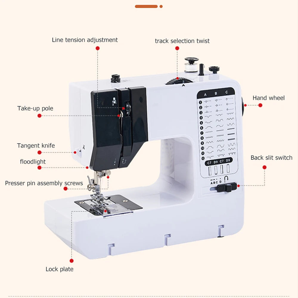 Portable Sewing Machine with 12 Stitch Options