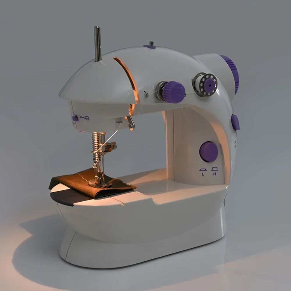 Household Mini Sewing Machine with Light & Accessories