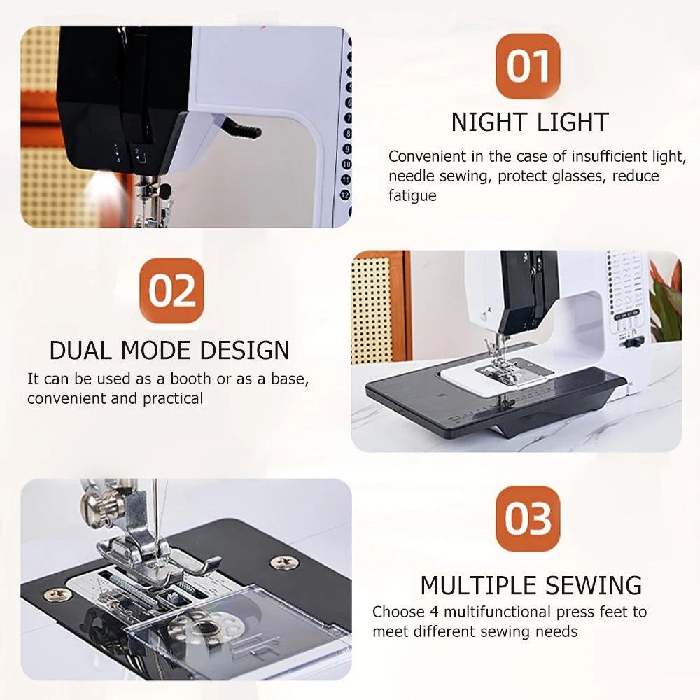 Portable Sewing Machine with 12 Stitch Options