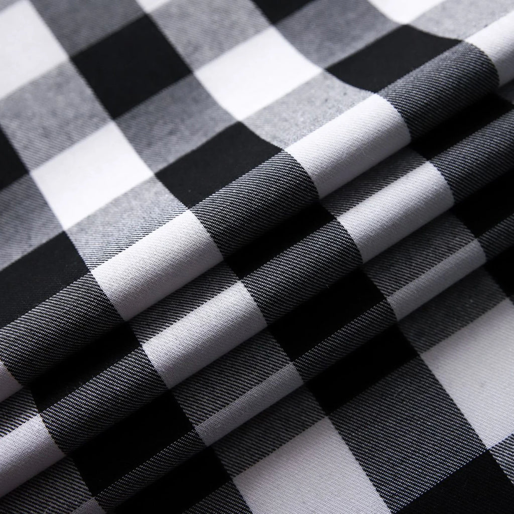 Medium Thick Scottish Checks Polyester Cotton Fabric for Sewing Ladies Skirt School Uniform Skirt Fabric Christmas Decorations