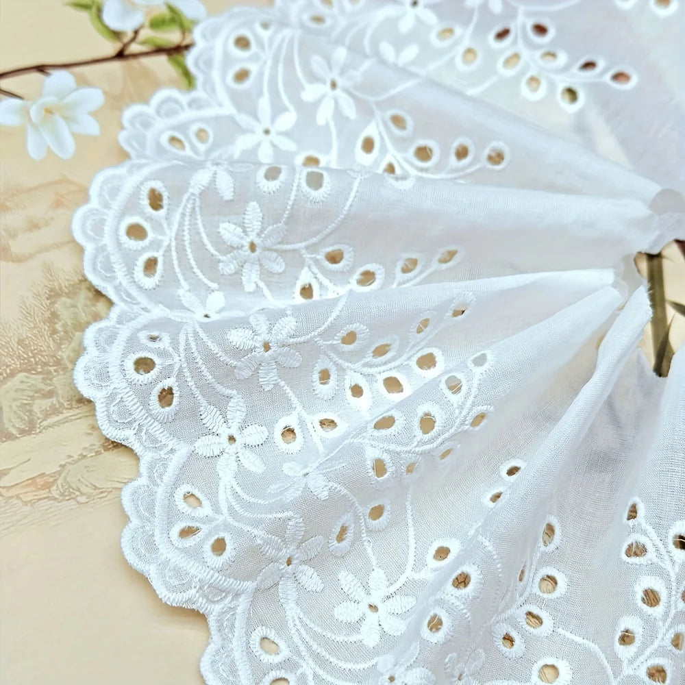 1 yard cotton cut-out embroidery lace garment accessories home textiles home decoration tablecloth lace fabric