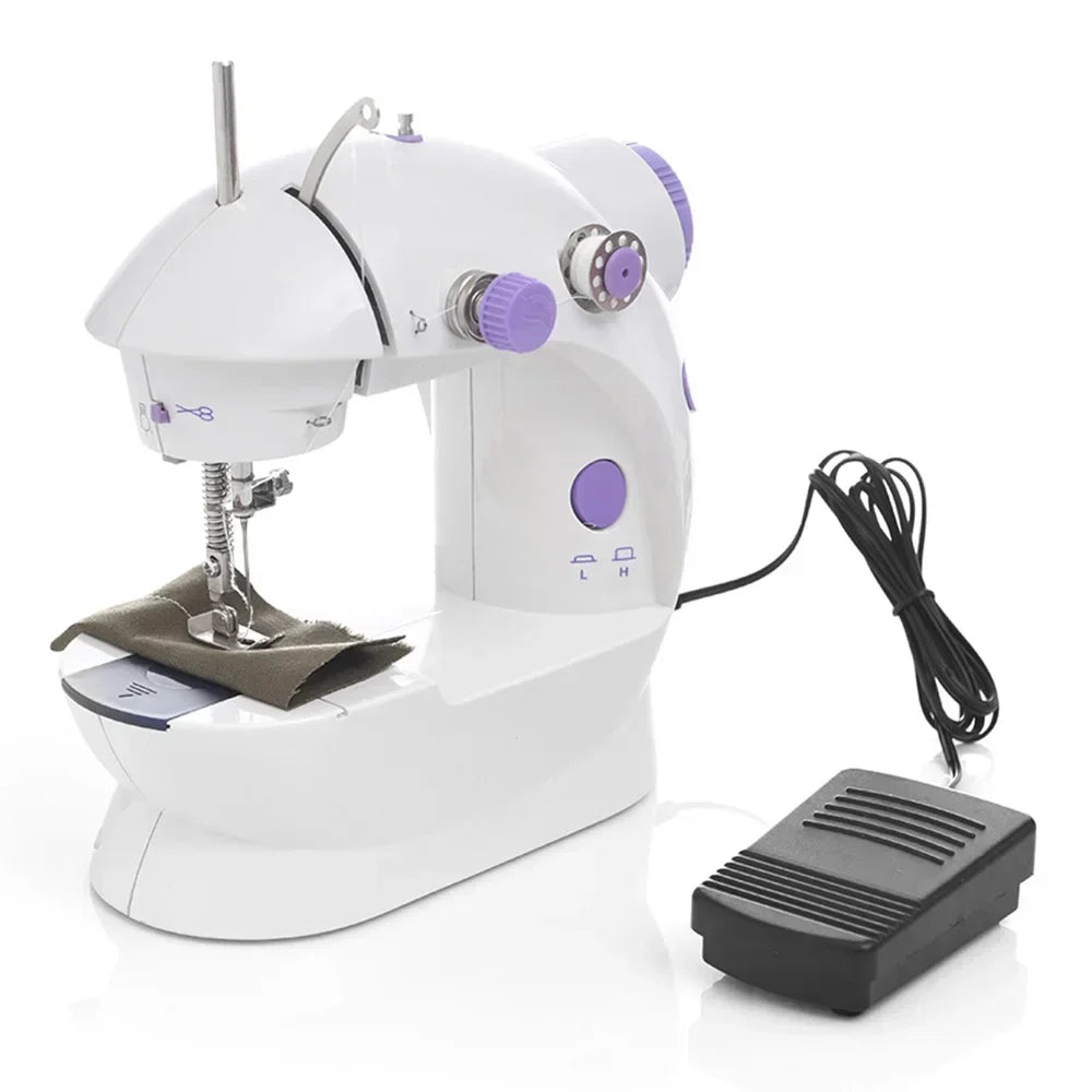 Household Mini Sewing Machine with Light & Accessories