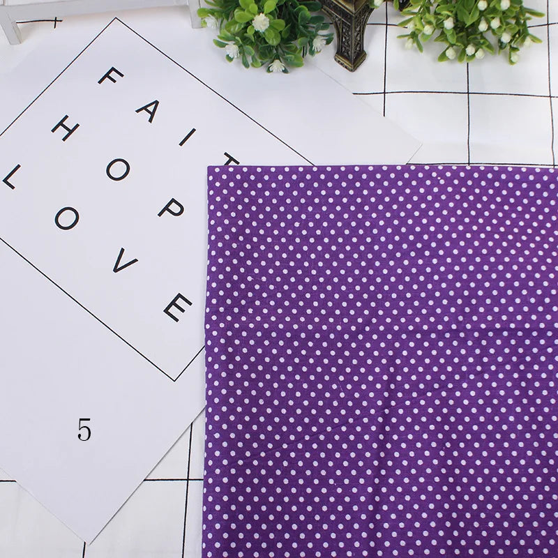 Printed Cotton Fabric for Sewing, Quilting Fabrics for Patchwork, Needlework, DIY Handmade Accessories, 25x25cm