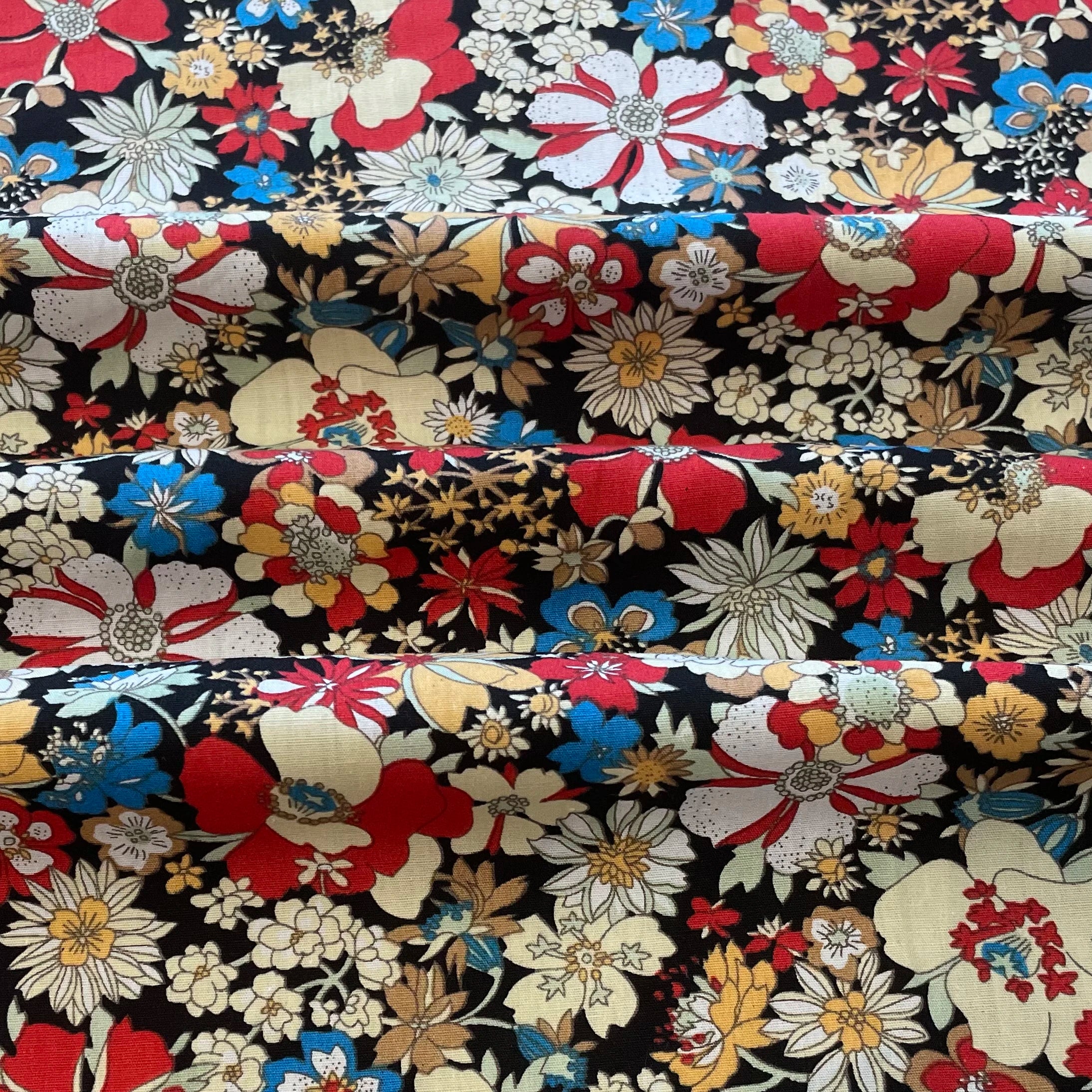 Alice Floral Cotton Poplin Fabric
