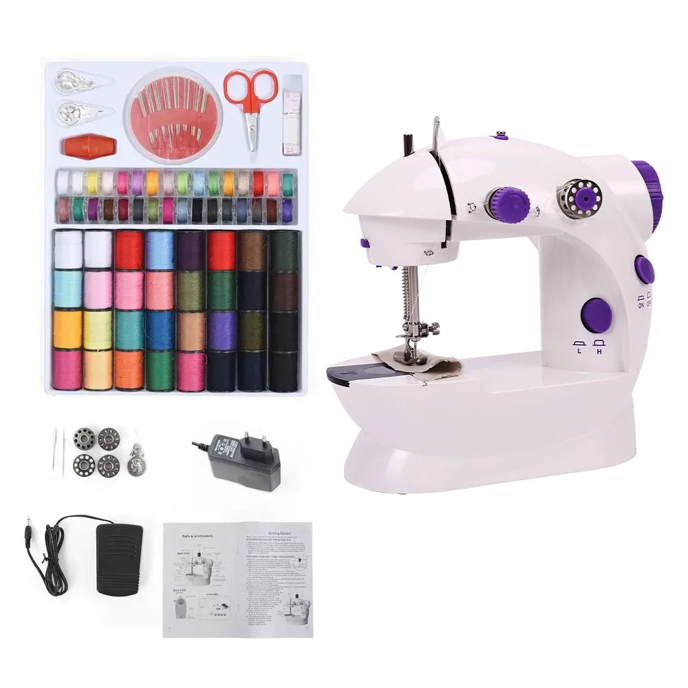 Household Mini Sewing Machine with Light & Accessories