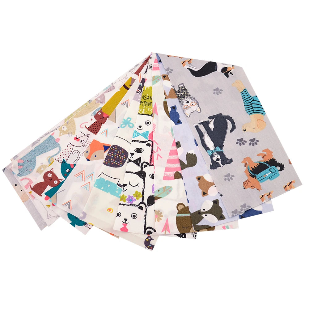 Colorful Jelly Roll Cotton Fabric Strips – 9pcs Set