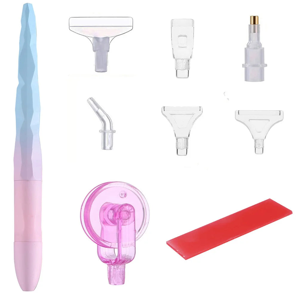 5D Matte Diamond Painting Pen Tool Point Drill Pens Roller Glue Clay Kits DIY Wheel Easy 5D Diamond Painting Cross Stitch Set