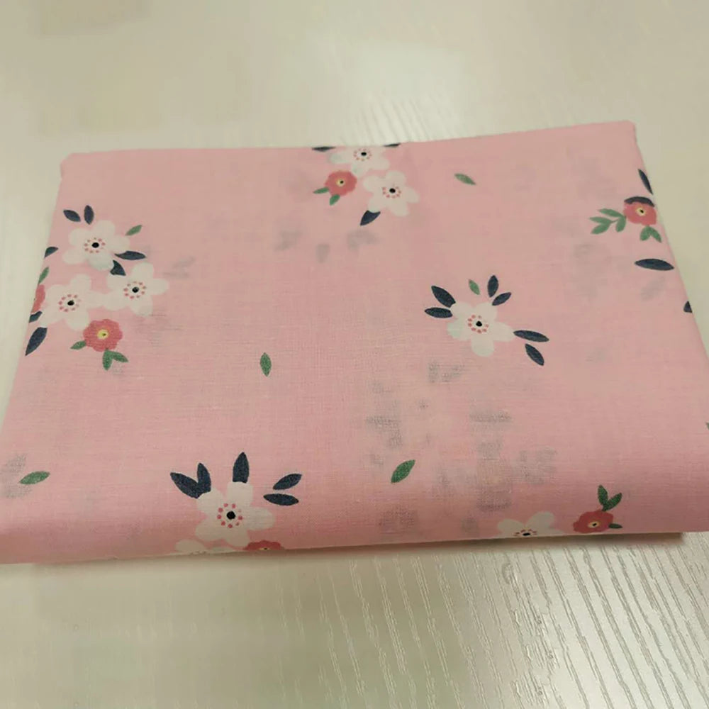 6pcs 25/50cm DIY Floral Cotton Cloth Pre-Cut  Sewing Fabric Handmade Floral Cloth Sewing Patchwork Bundle DIY