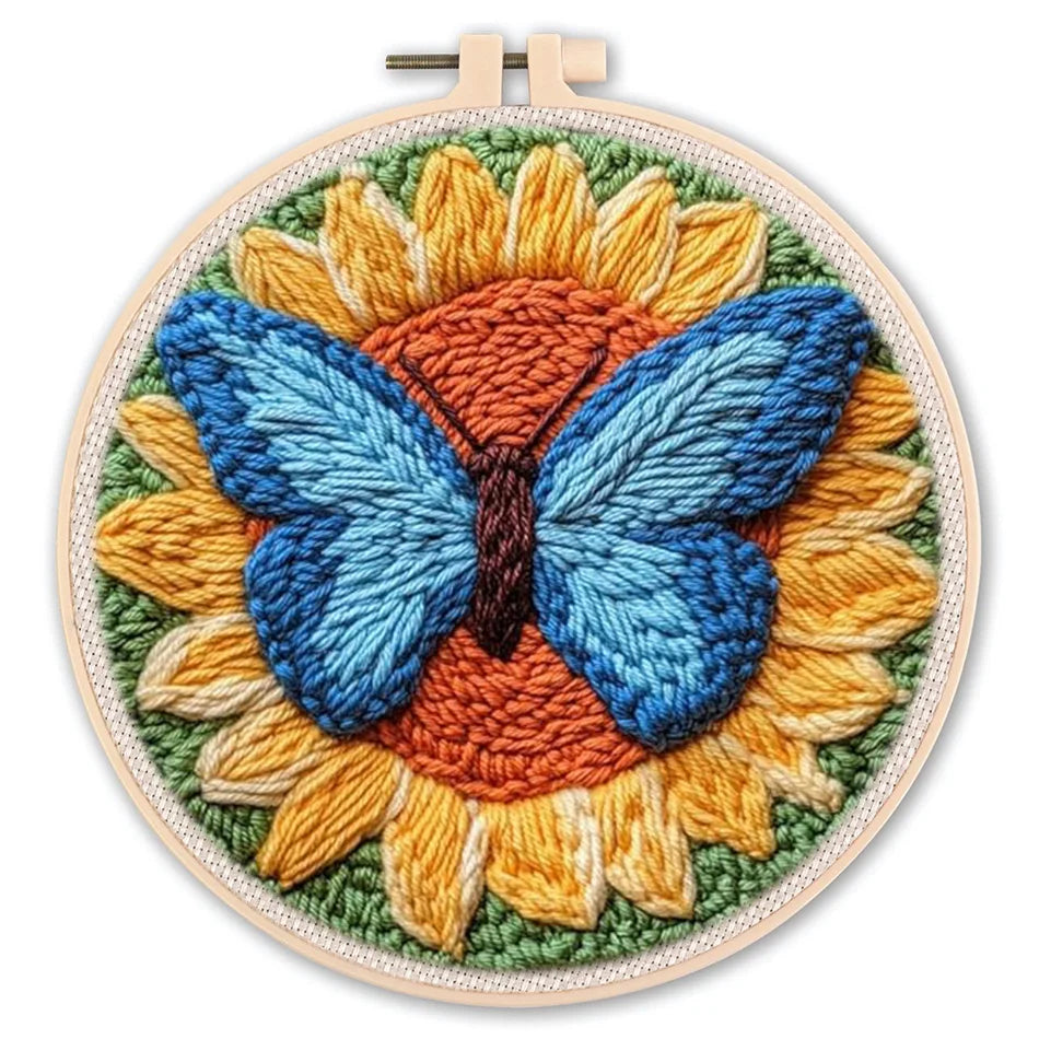 DIY Punch Needle Embroidery Starter Kit – Animal Pattern