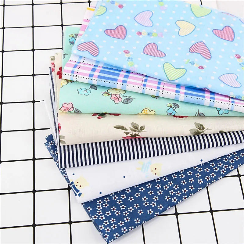 Colourful Cotton Fabric Pre-Cut Bundle