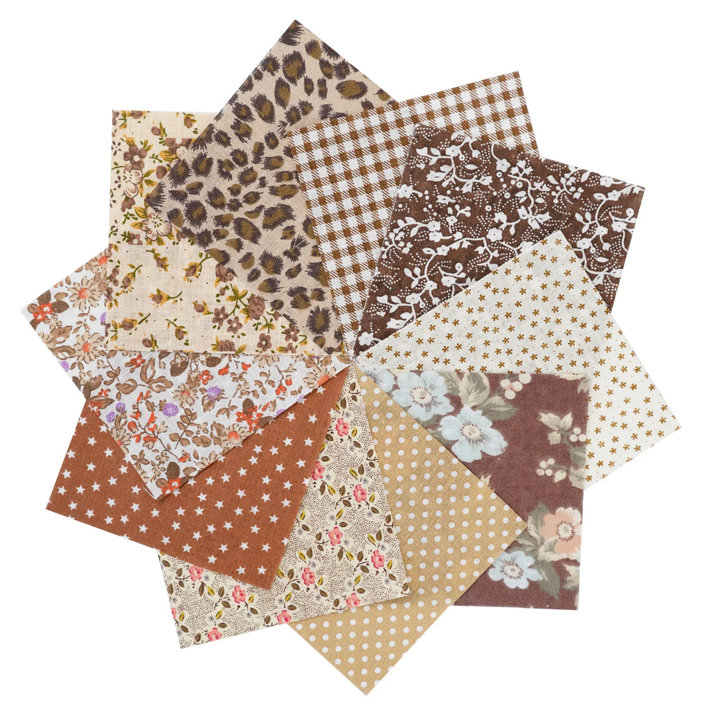 Assorted Cotton Fabric Squares – 100 Pieces