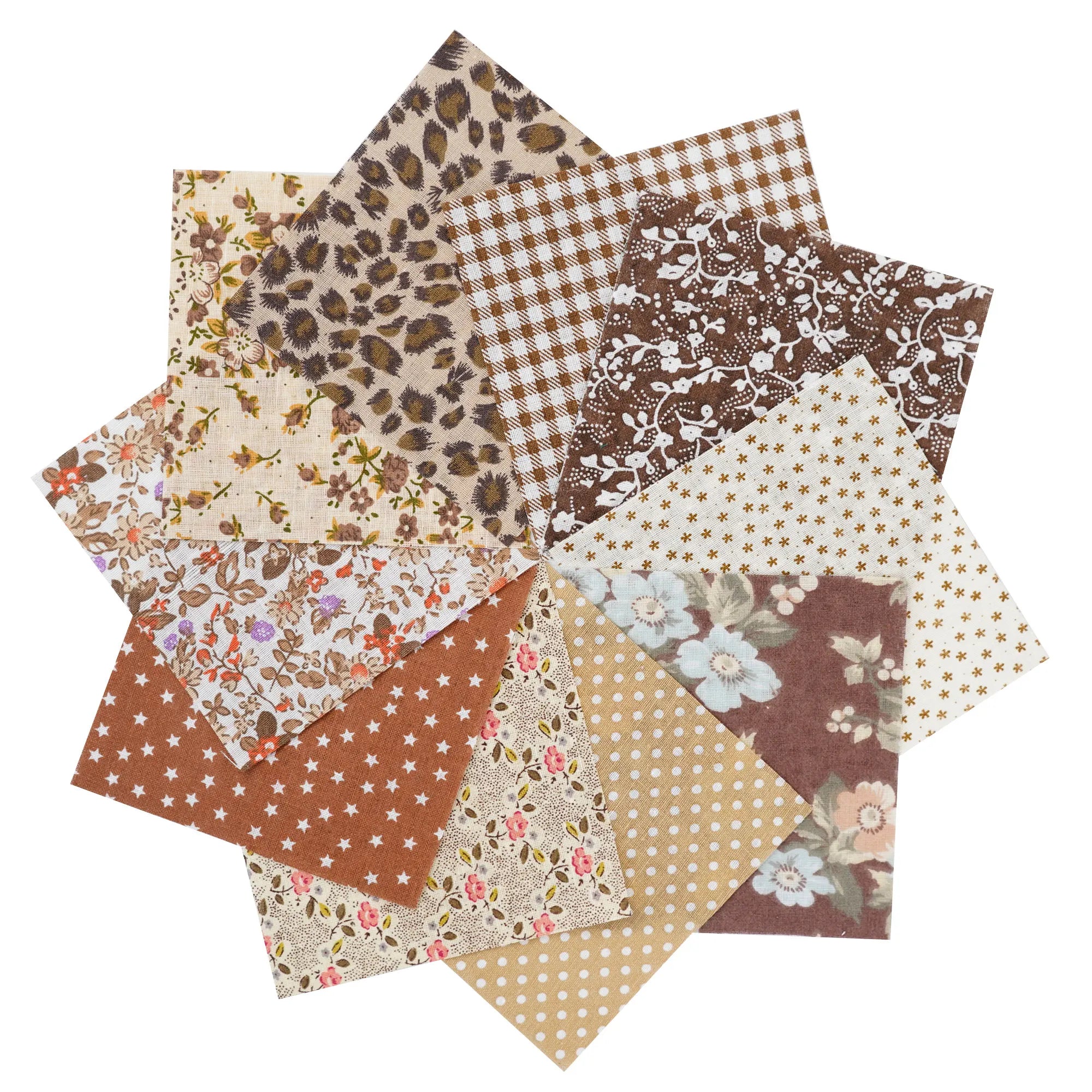 Assorted Cotton Fabric Squares – 100 Pieces