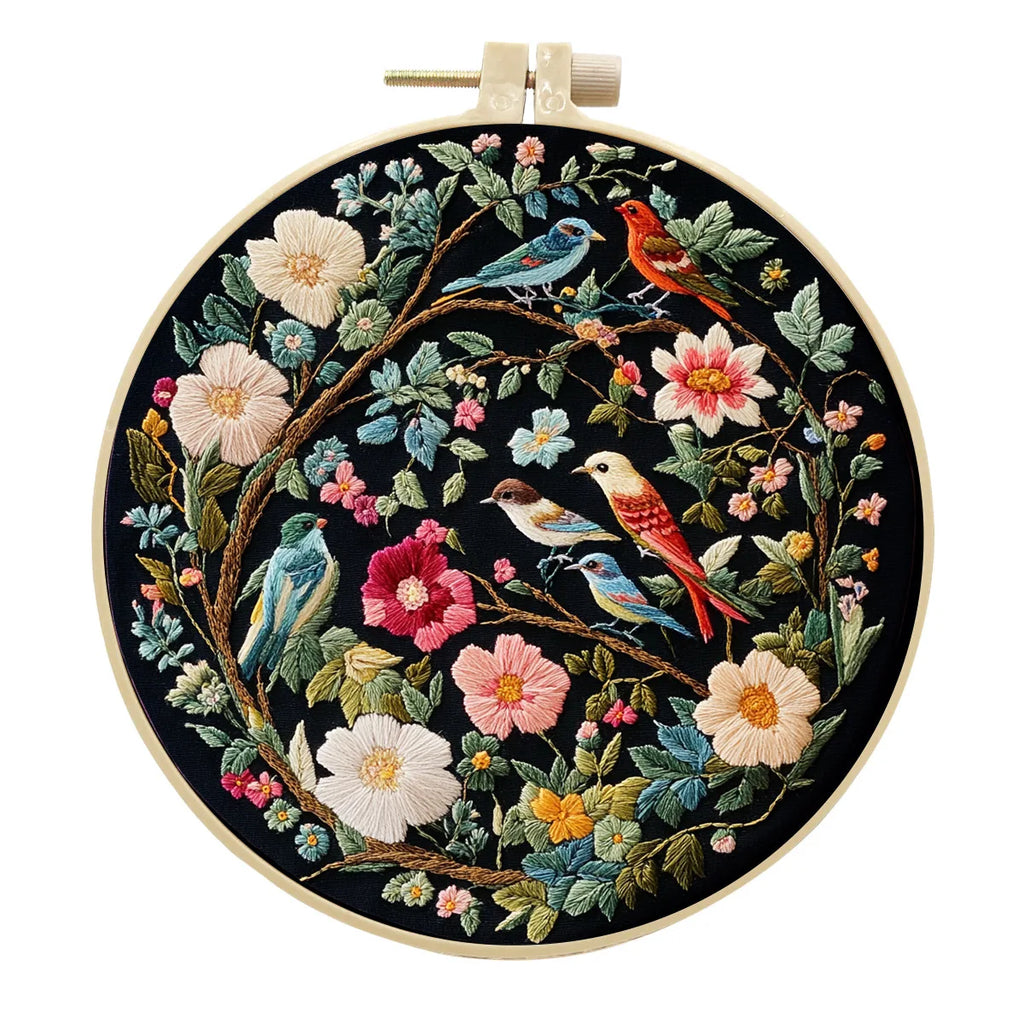 Flower & Bird Embroidery Starter Kit